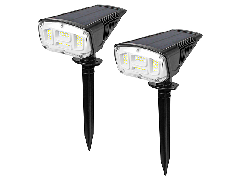 Napelemes LED kerti reflektor, 2 db-os készlet 70-296-